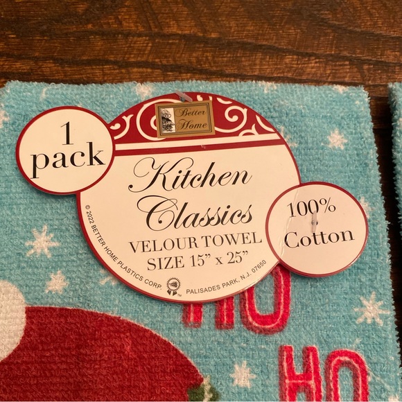 Santa Claus Kitchen Towels, Santa Claus Pot Holders & Santa Claus Oven Mitts Set - Picture 14 of 16